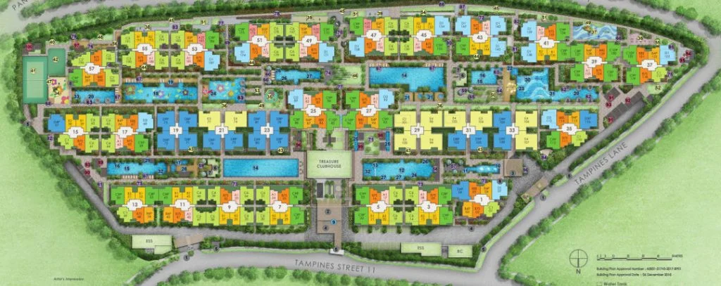 Treasure at Tampines Site Plan