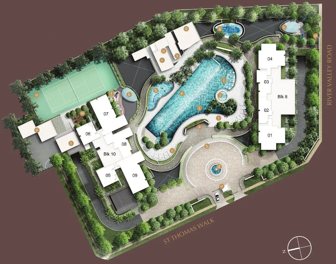 8 Saint Thomas Site Plan
