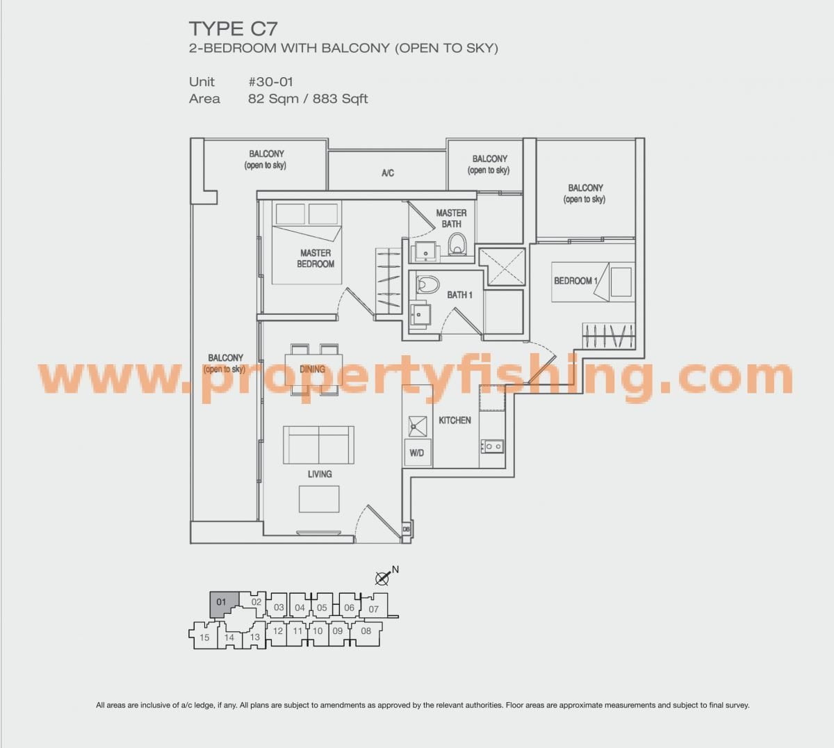 Eon Shenton C7 #30-01 Floor Plan