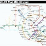 Singapore MRT and LRT system Map