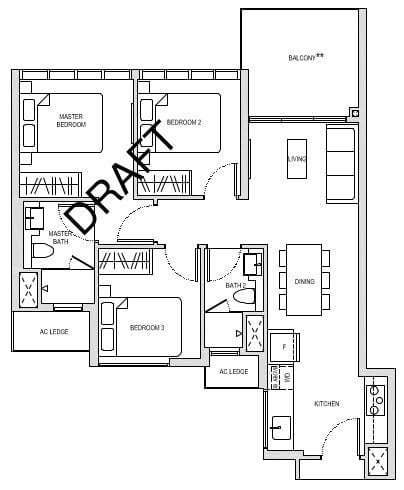 Affinity at Serangoon Floor Plan C1