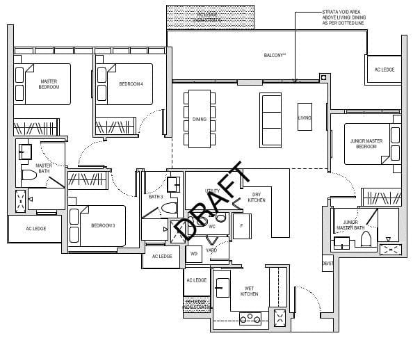 Affinity Serangoon Floor Plan Ph1 Property Fishing