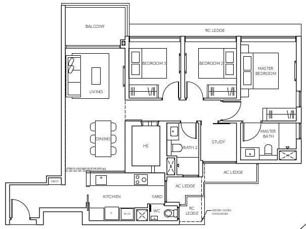Amo Residence Floor Plan CPS1