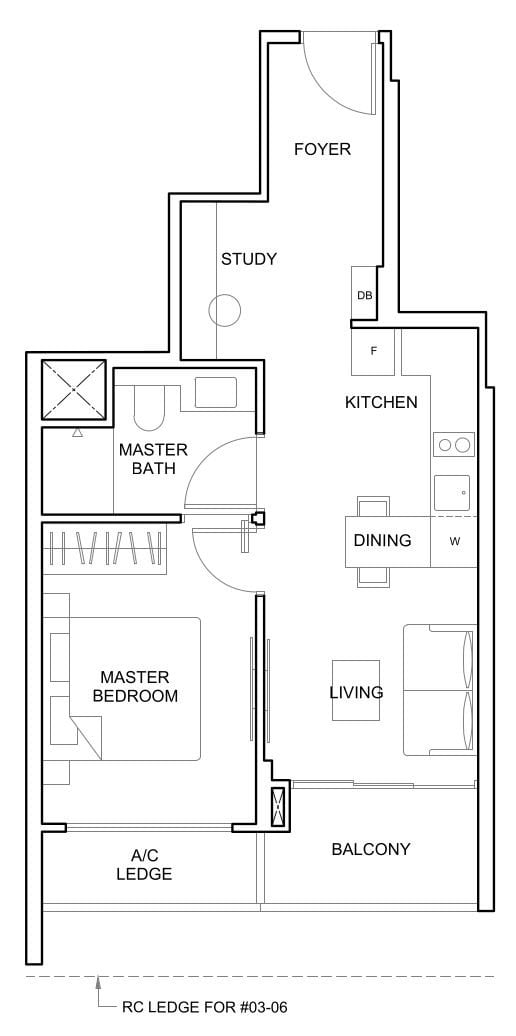 The Arcady at Boon Keng Floor Plan A1