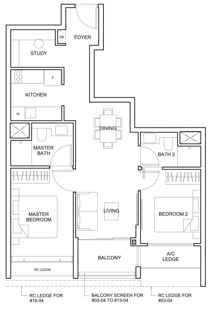 The Arcady at Boon Keng Floor Plan B4