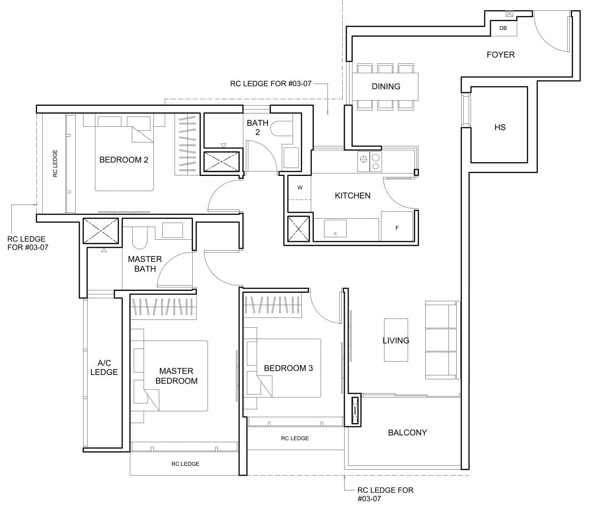 The Arcady at Boon Keng Floor Plan C3
