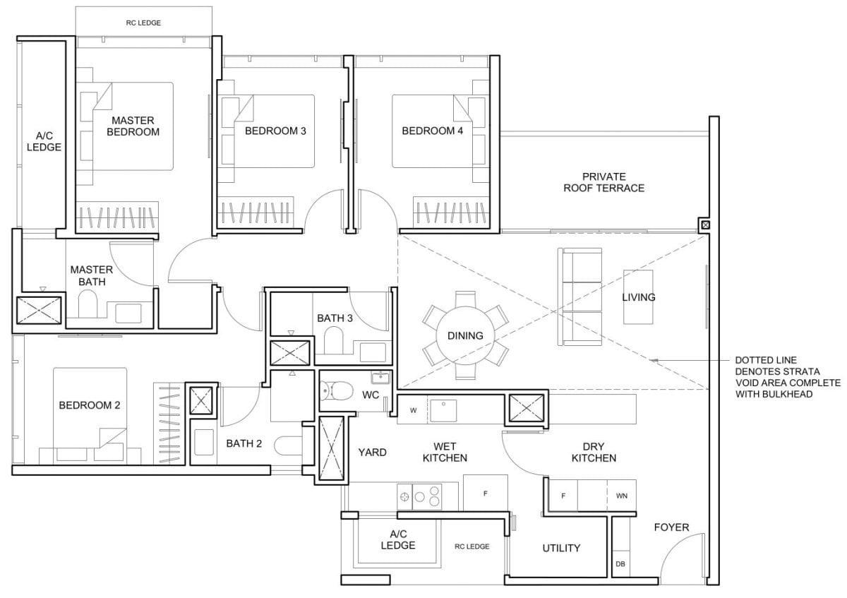 The Arcady at Boon Keng Floor Plan D2A
