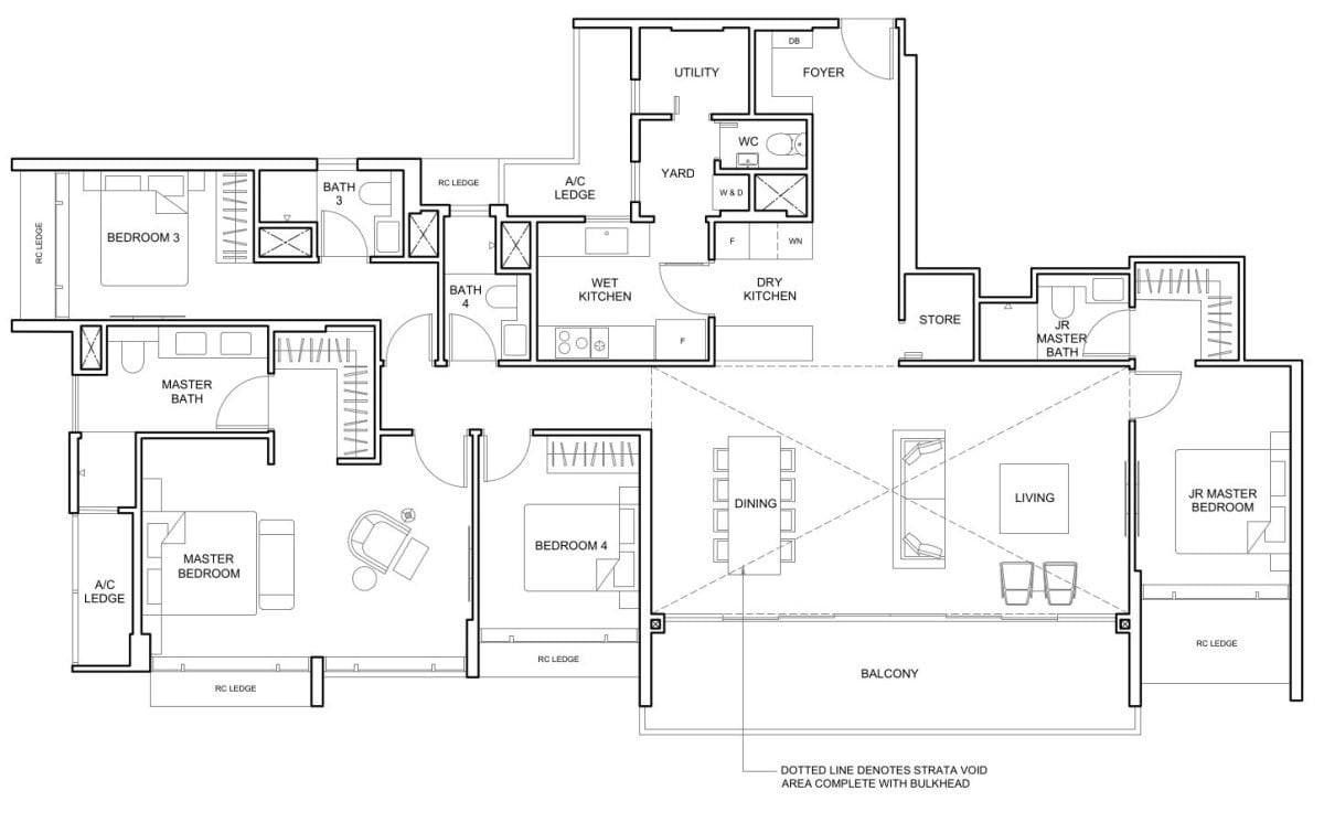 The Arcady at Boon Keng Floor Plan P1