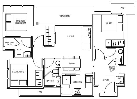 Arena Residences Floor Plan C3DK