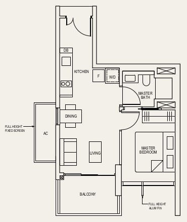 The Avenir Floor Plan 1b