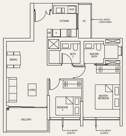 The Avenir Floor Plan 2a