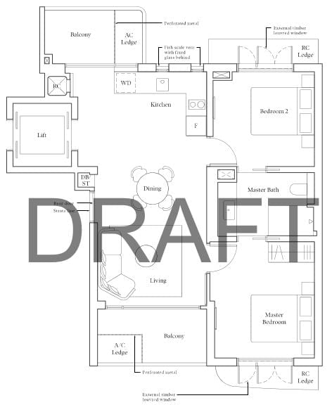 Avenue South Residence Floor Plan BC1