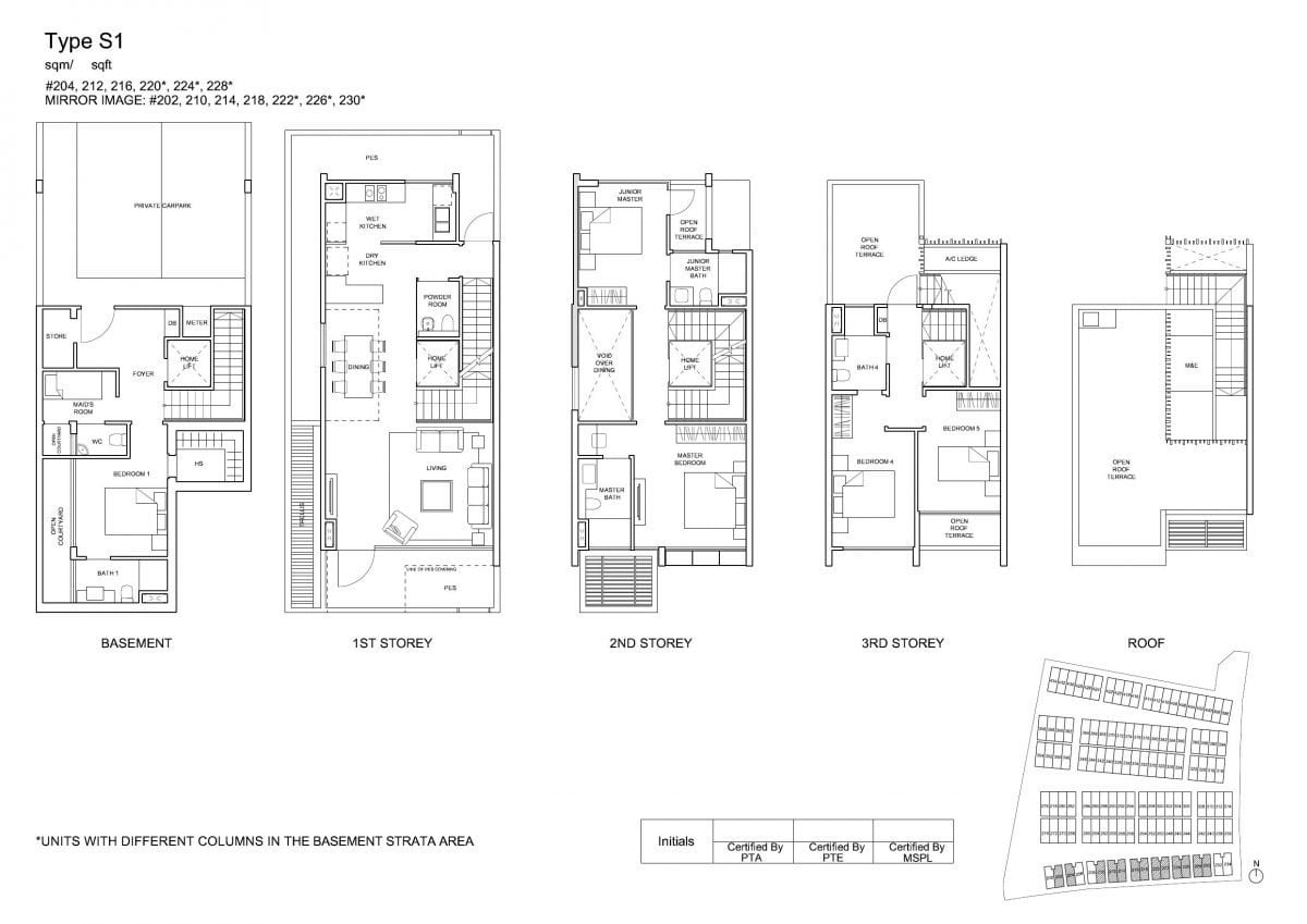 Belgravia Floor Plans - S1