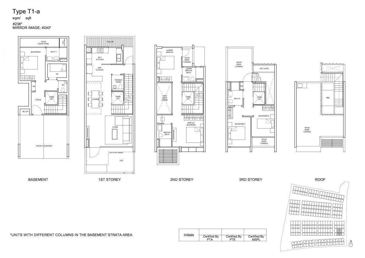 Belgravia Floor Plans - T1-a