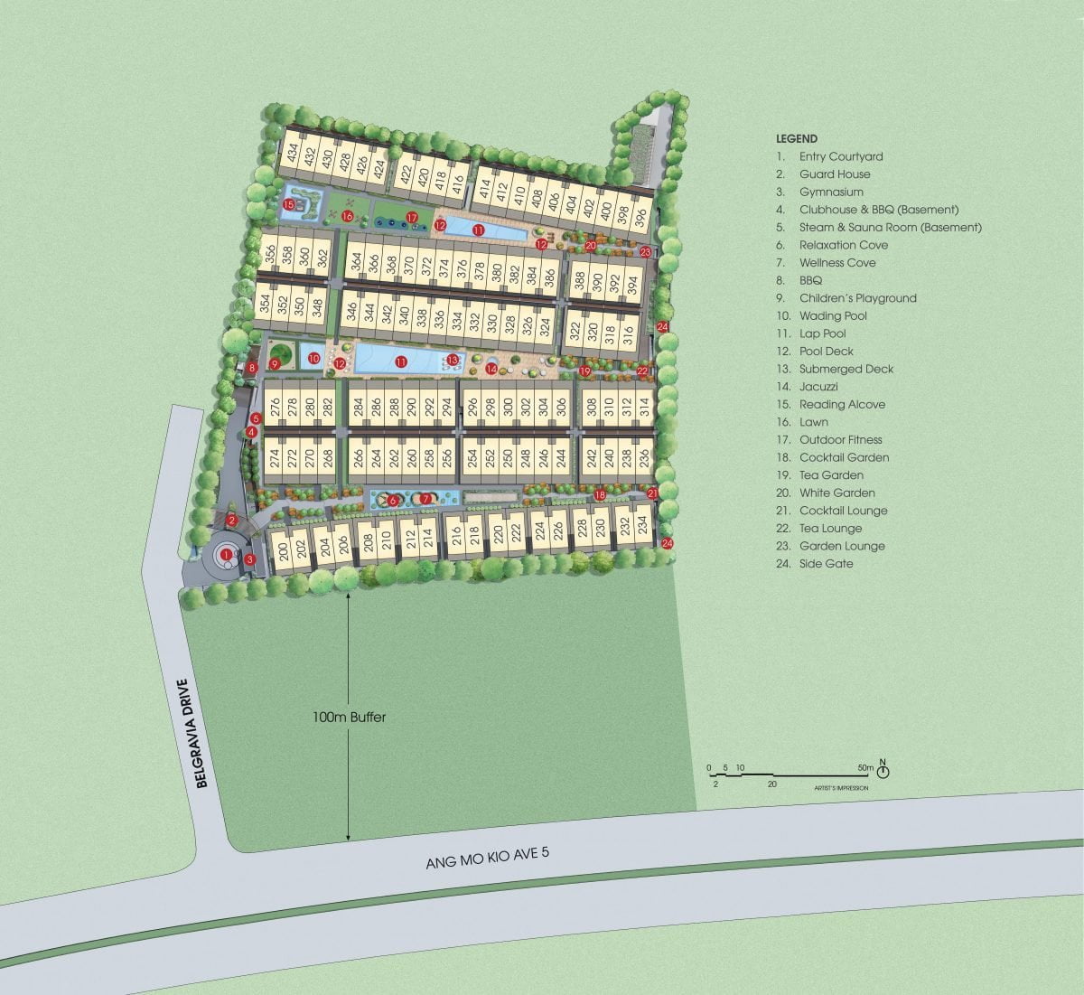 Belgravia Villas Site Plan