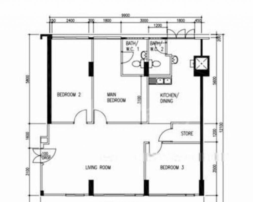 250 Bishan Street 22 Resale HDB Floor Plan