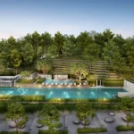 Blossoms by the Park Pool