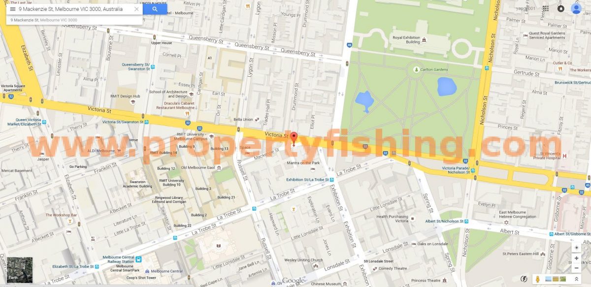 Conservatory Melbourne Location map