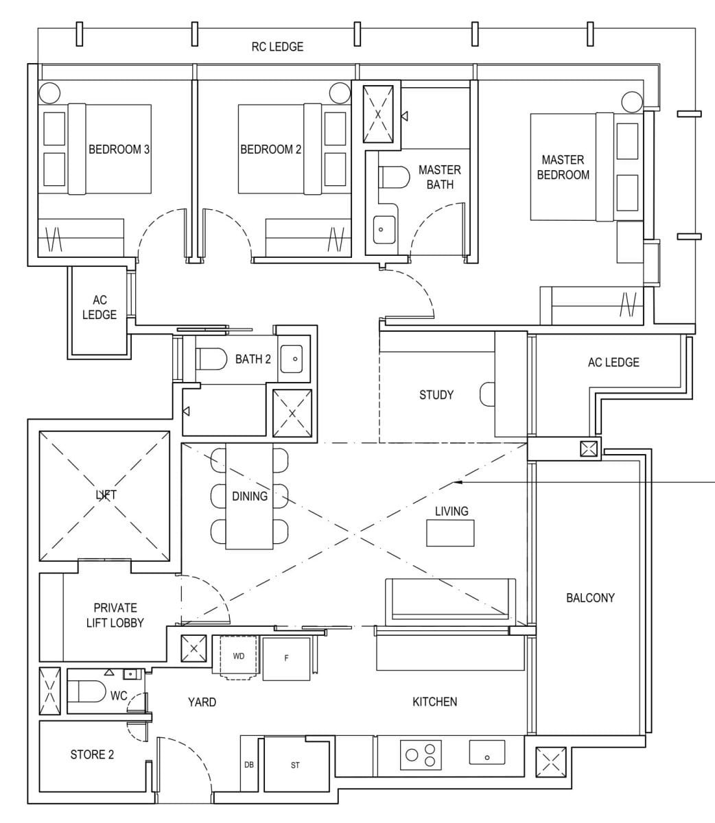The Continuum Floor Plan C8