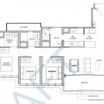 奶牛場住宅平面圖3c1。