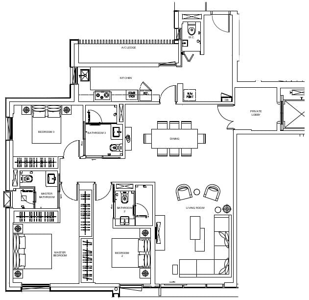 Dalvey Haus Floor Plan C1