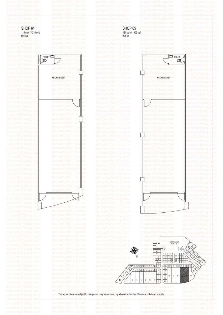 East Vilage Floor Plans (commercial) - shops 64, 65