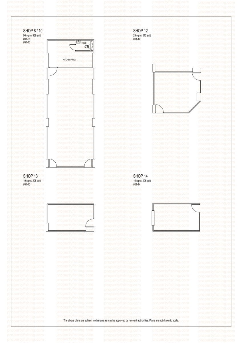 East Vilage Floor Plans (commercial) - shops 8-14
