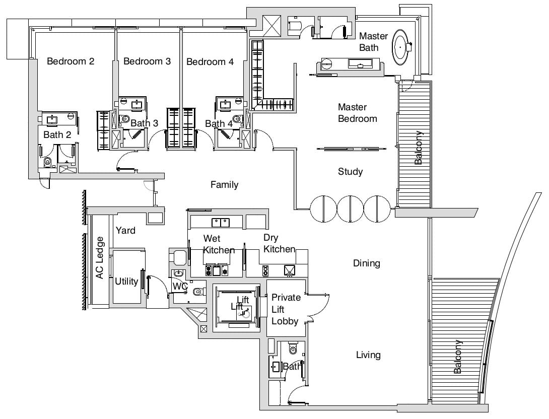 Eden Residences Floor Plan E1