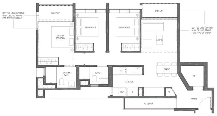 The Essence Floor Plan C1
