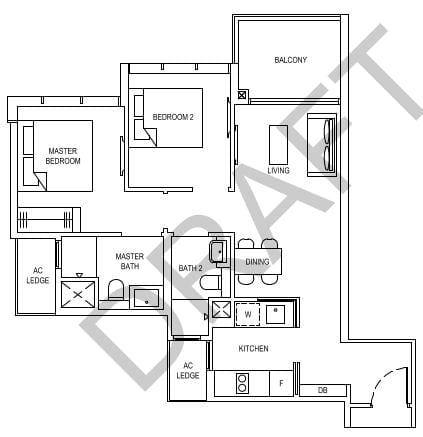 The Florence Residences Floor Plan 2d5