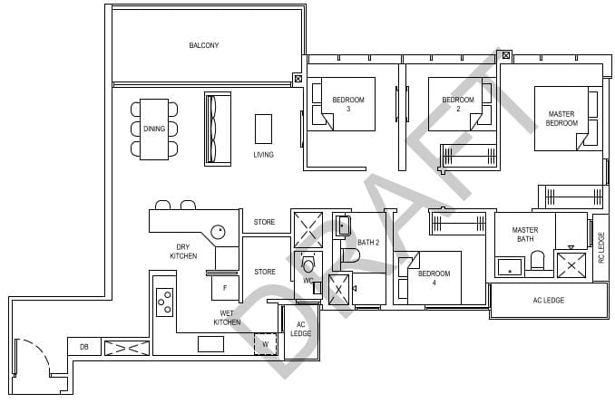 The Florence Residences Floor Plan 4c1a