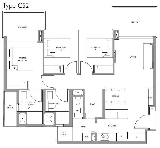 Fourth Avenue Residences Floor Plan cs2