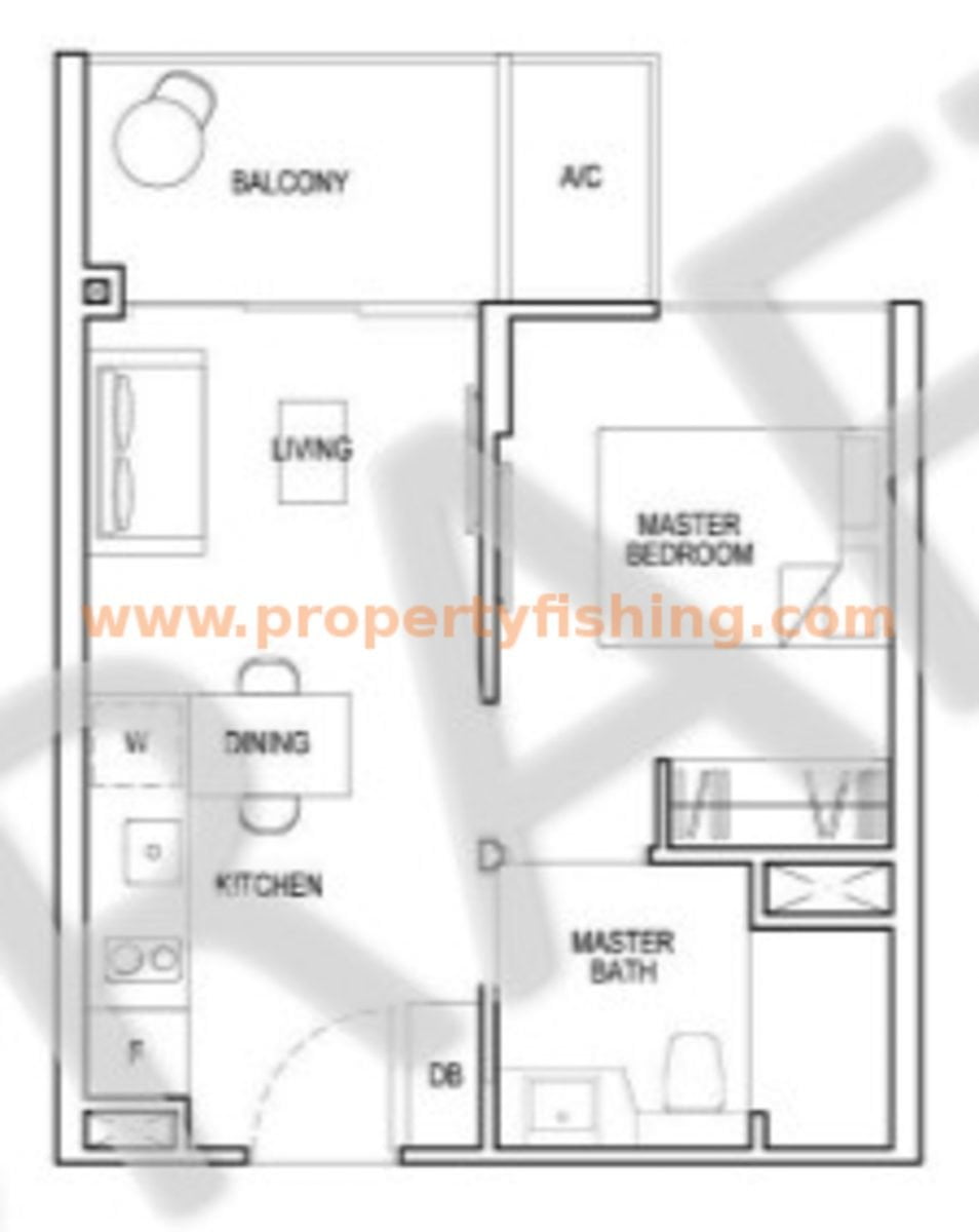 Grandeur Park Floor Plan 1b1