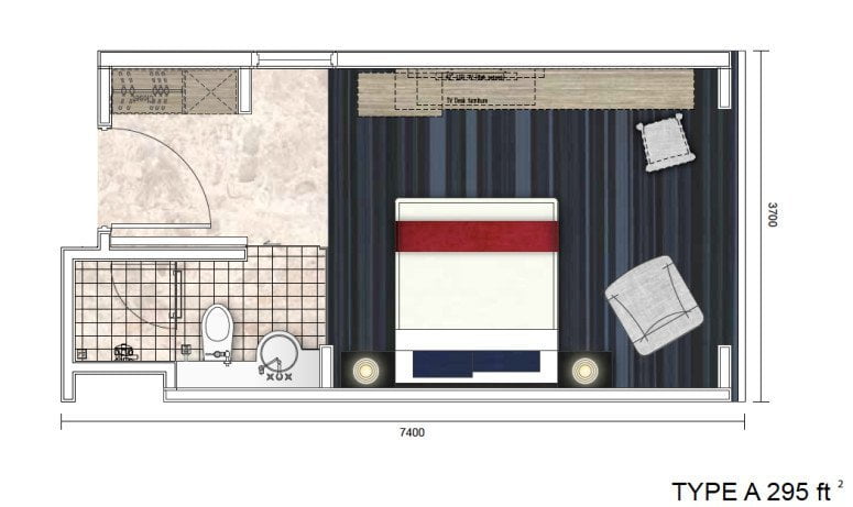 Hatten Suites Floor Plan Type A