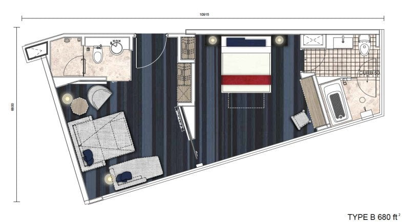 Hatten Suites Floor Plan Type B