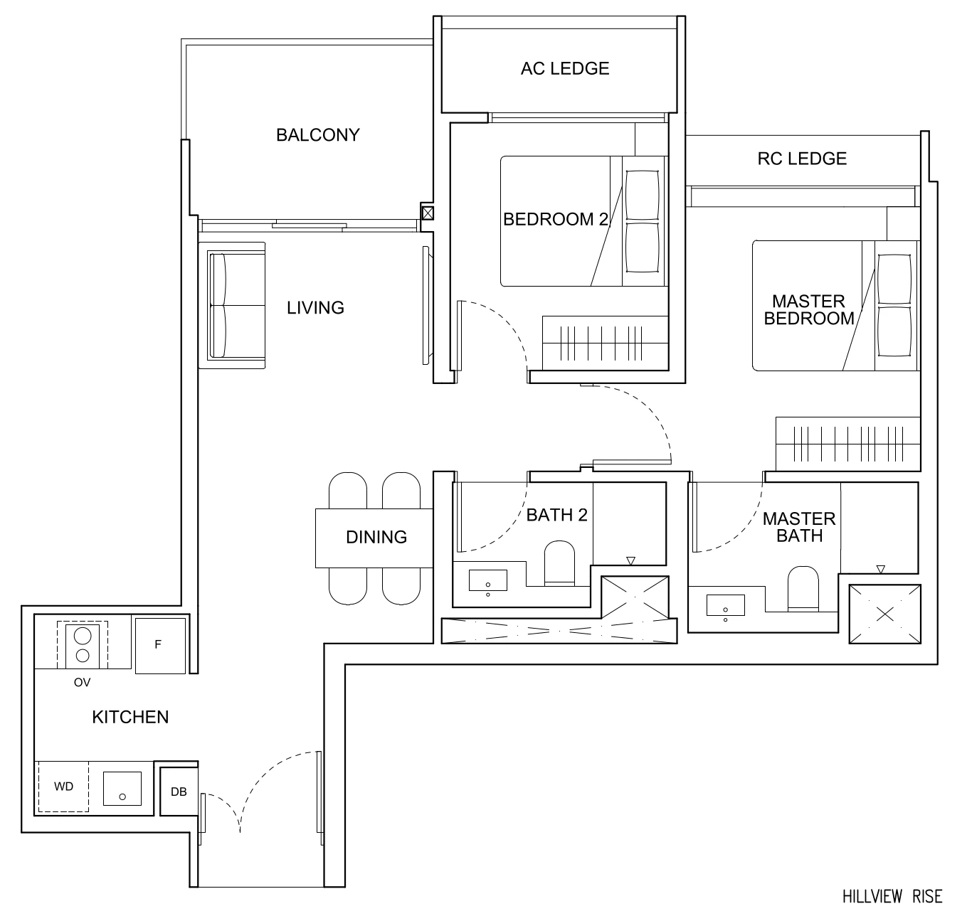 Hillhaven Floor Plan B3