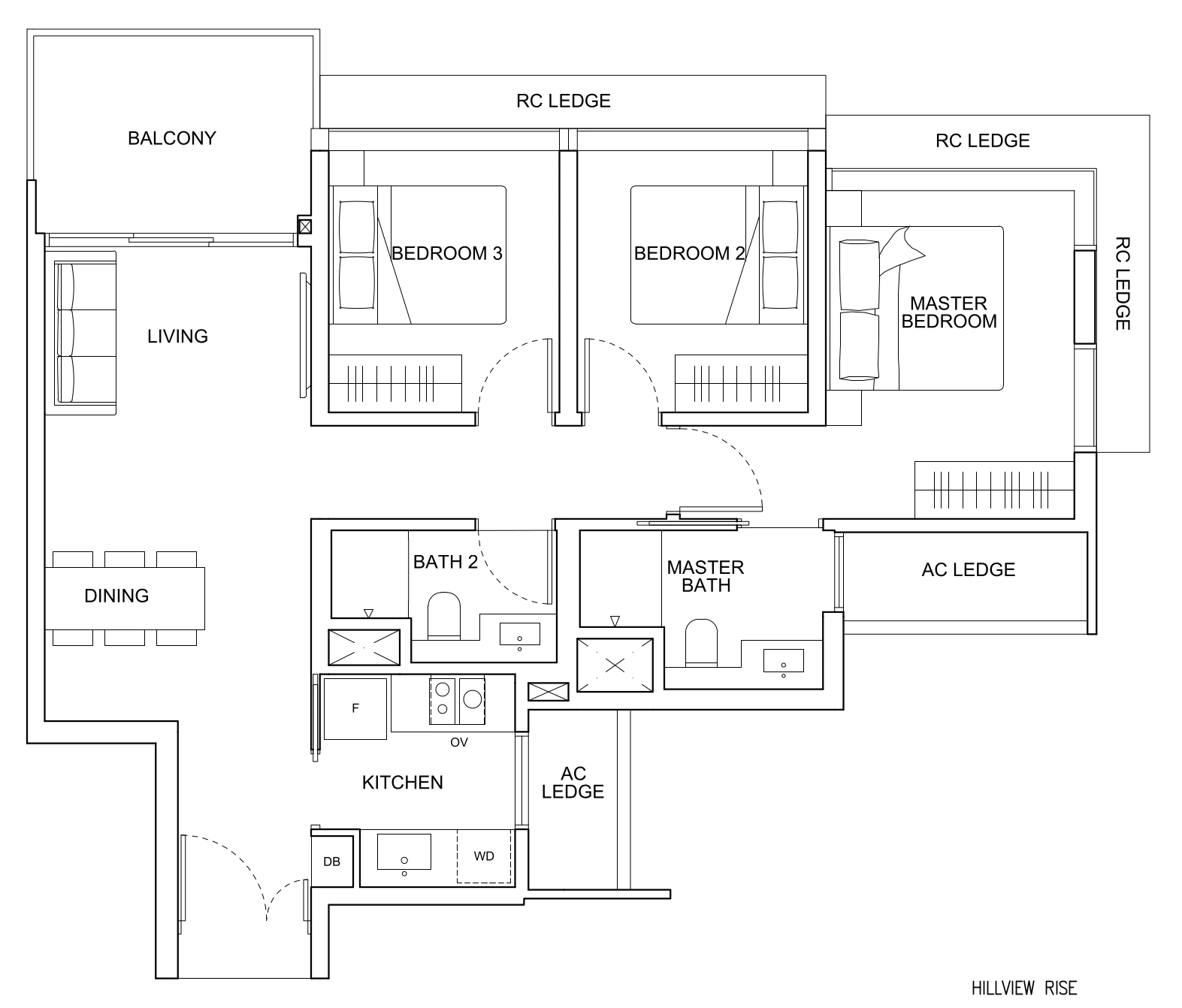 Hillhaven Floor Plan C1