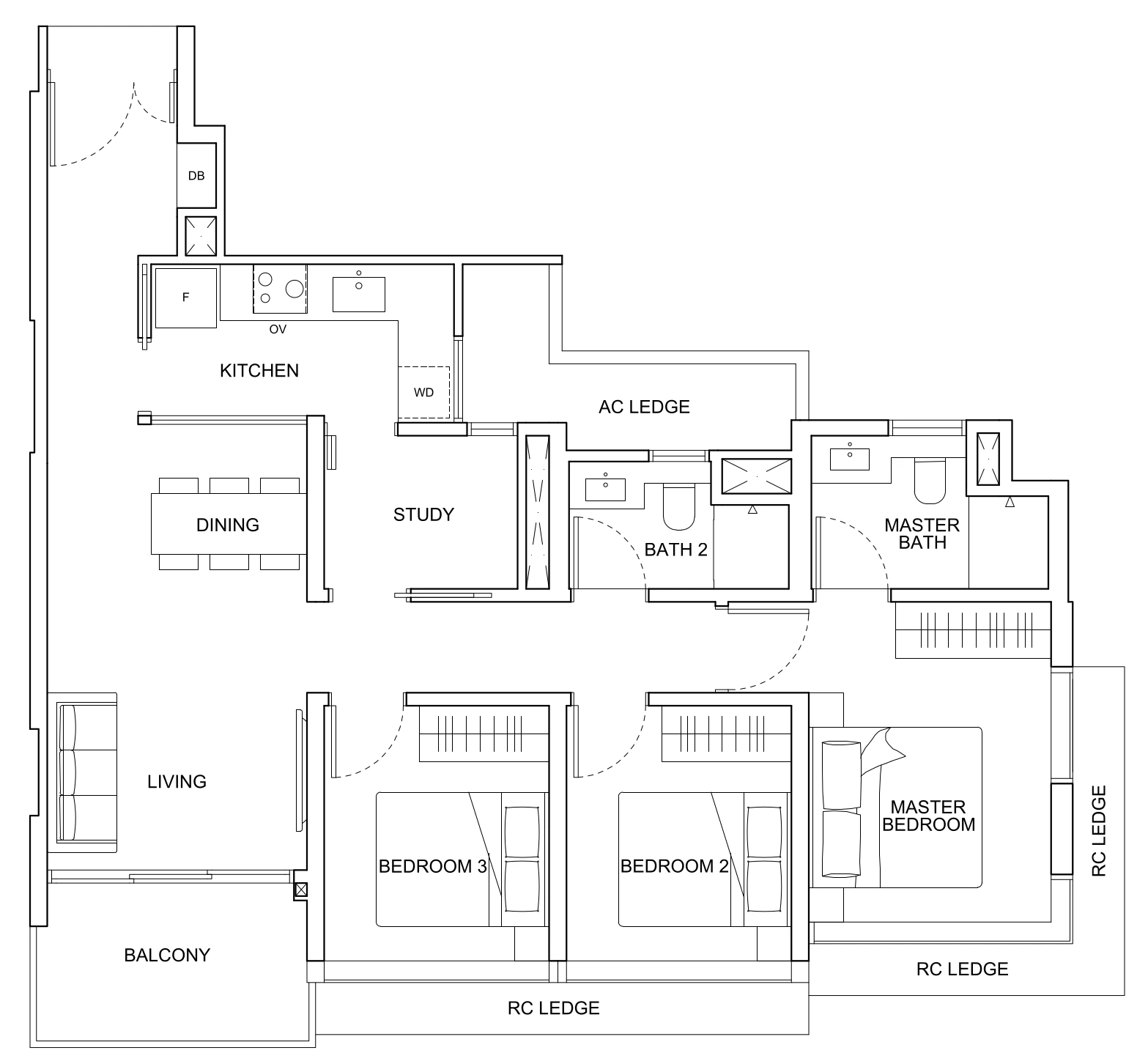 Hillhaven Floor Plan C3