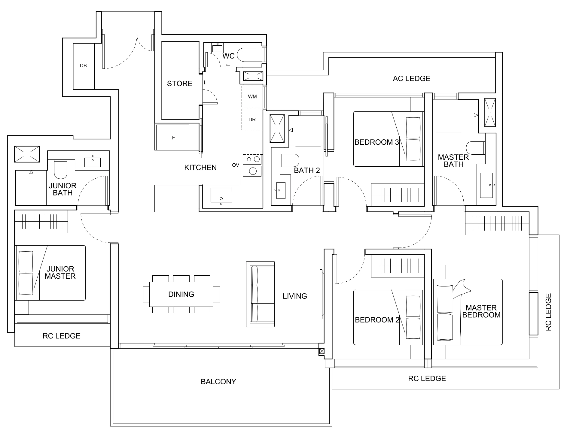 Hillhaven Floor Plan D2