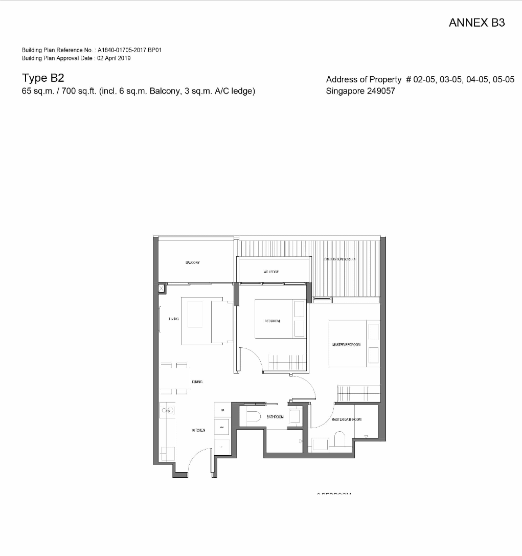 Jervois Prive Floor Plan B2