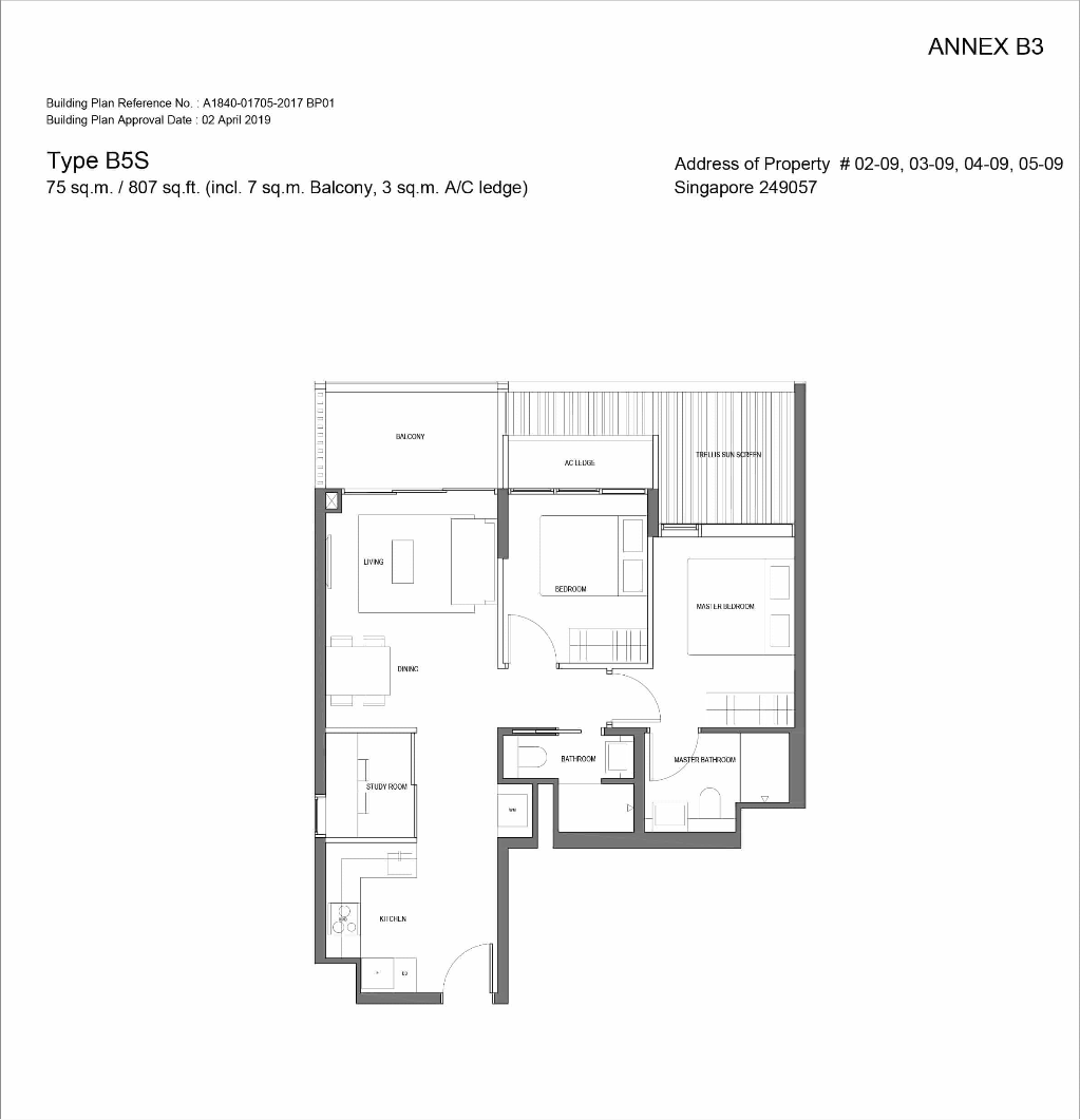 Jervois Prive Floor Plan b5s