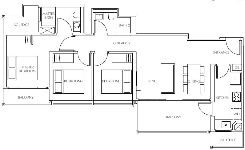 Jui Residences Floor Plan C4