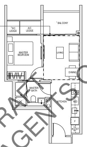 Kent Ridge Hill Residences Floor Plan A1