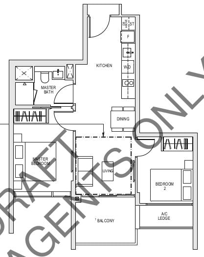 Kent Ridge Hill Residences Floor Plan b1