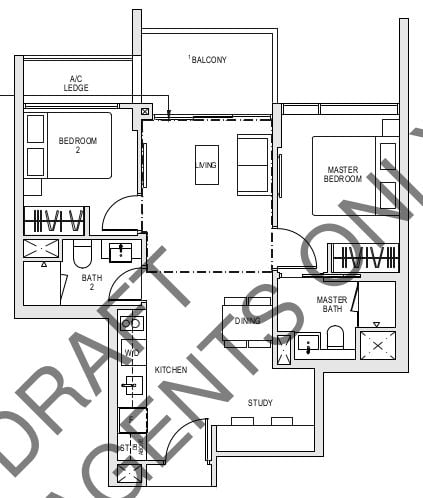 Kent Ridge Hill Residences Floor Plan bs2