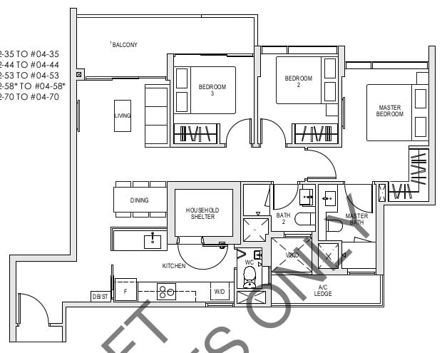Kent Ridge Hill Residences Floor Plan cp1