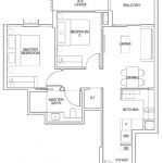 Ki Residences Floor Plan 2BR