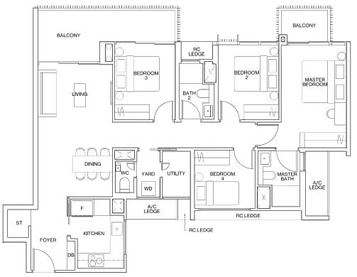 Ki Residences Floor Plan D1