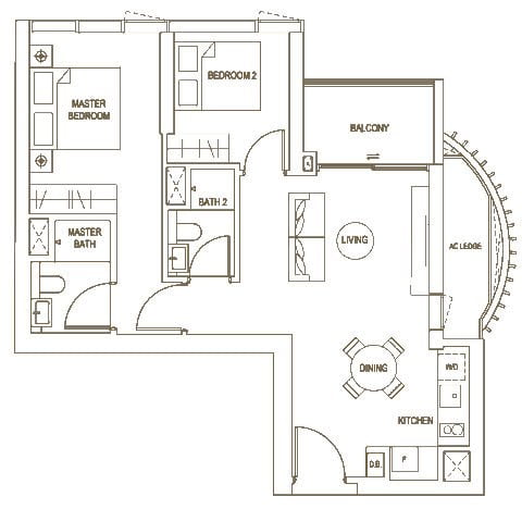 Klimt Cairnhill Floor Plan B1