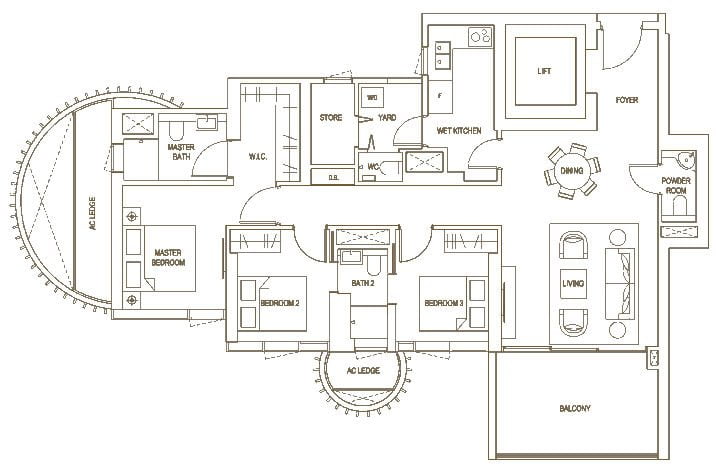 Klimt Cairnhill Floor Plan C3
